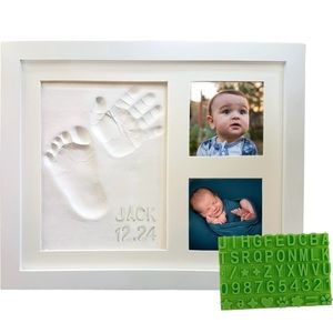 Baby Handprint & Footprint Keepsake Photo Frame Kit